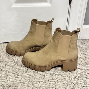Tan madden girl chelsea boots